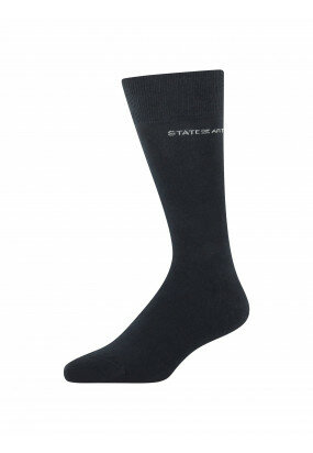 Socks-made-of-blended-cotton---dark-blue-plain