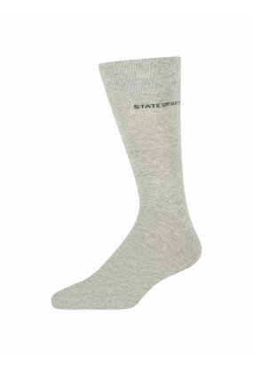 Effen-sokken-van-een-katoenmix---zilvergrijs-uni