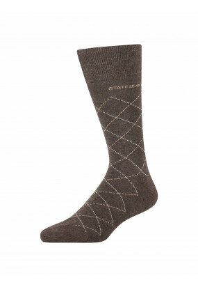 Socks-with-a-checked-pattern