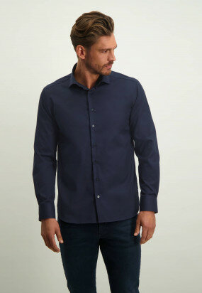 ESSENTIALS-non-iron-shirt---dark-blue-plain