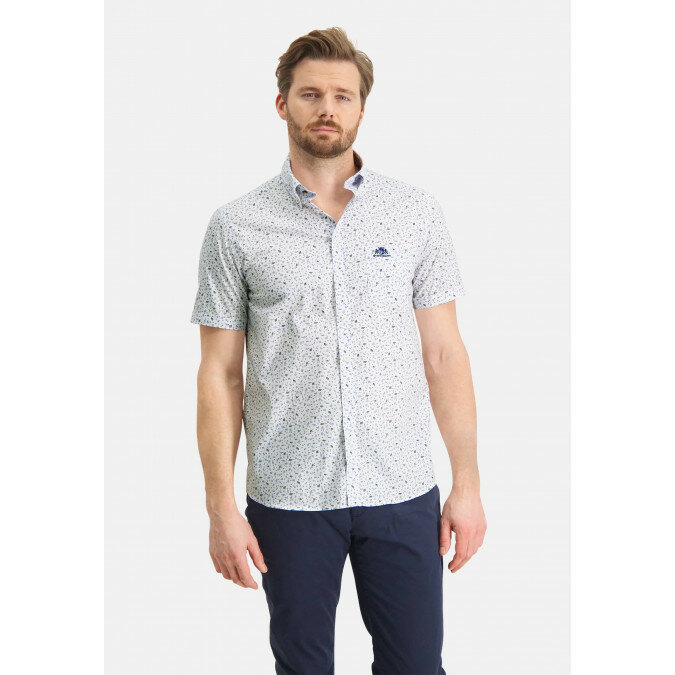 Overhemd-met-een-zak-op-de-borst---bladgroen/middenblauw