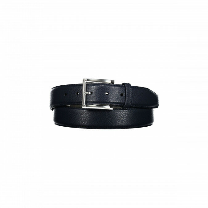Leather-belt-with-a-nickel-free-buckle---dark-blue-plain
