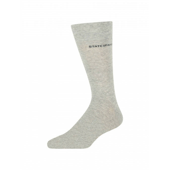 Socks-made-of-blended-cotton---silvergrey-plain