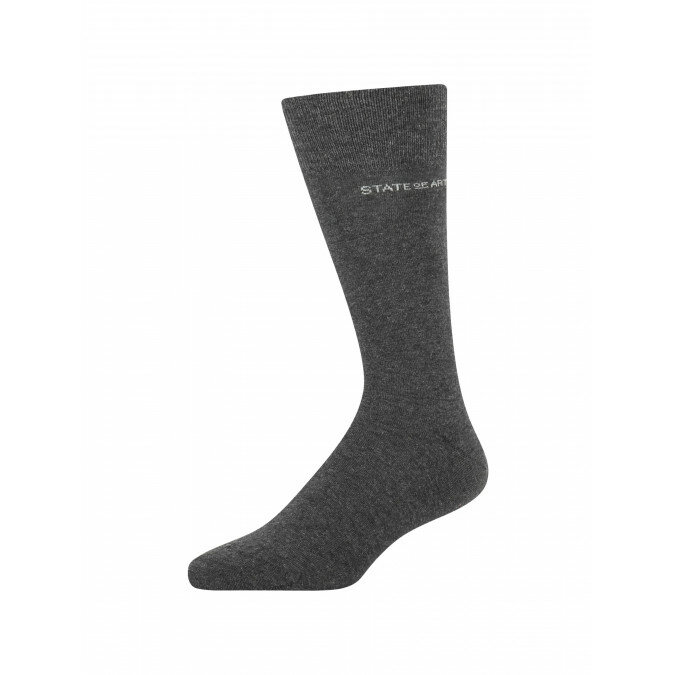 Socks-made-of-blended-cotton---dark-anthracite-plain