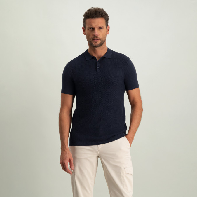 Knitted-polo-with-regular-fit
