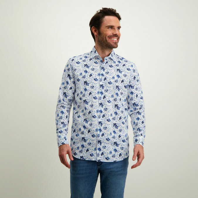 Shirt-in-a-linen-blend
