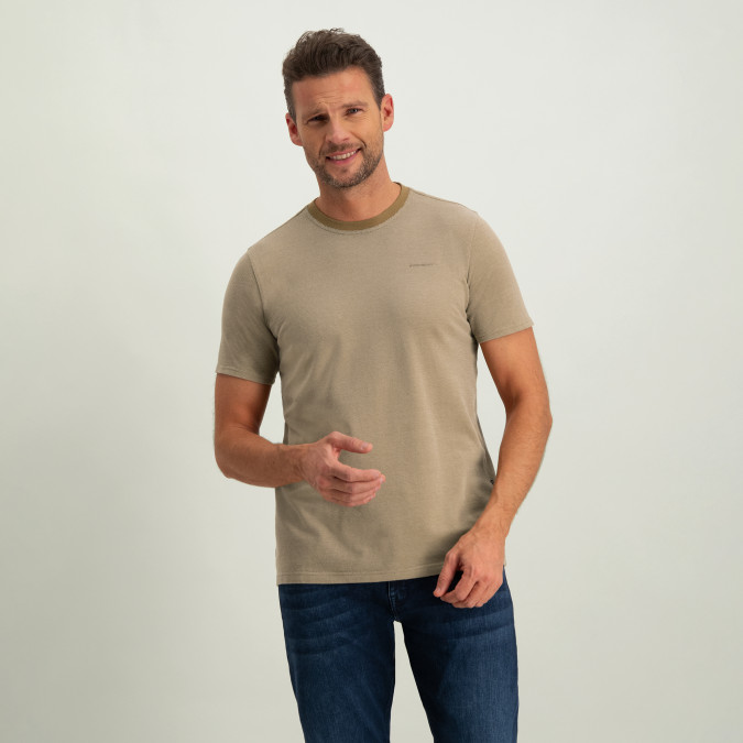 Melange-oxford-pique-T-shirt
