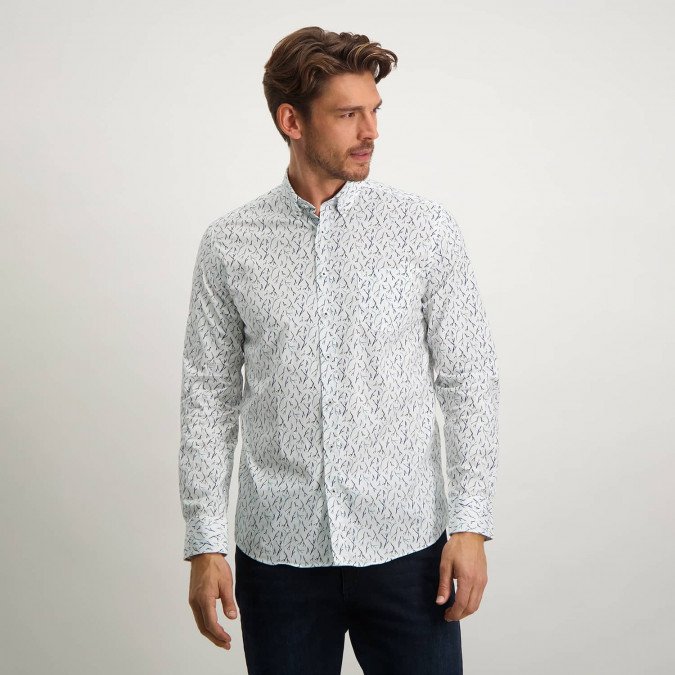 Regular-fit-overhemd-met-een-all-over-print